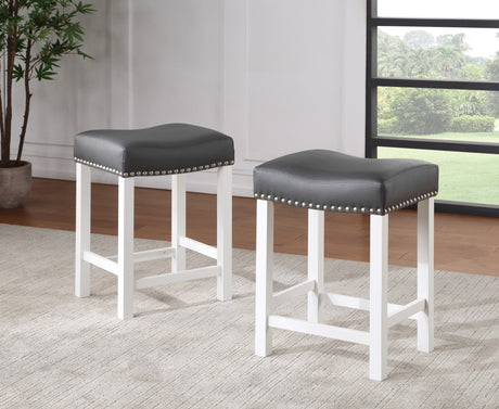 Zermatt 24″ Backless Counter Stool, Set of 2 from Steve Silver - Luna Furniture