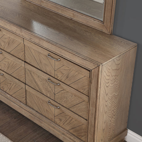 Montana Dresser and Mirror, Sand from Steve Silver - Luna Furniture