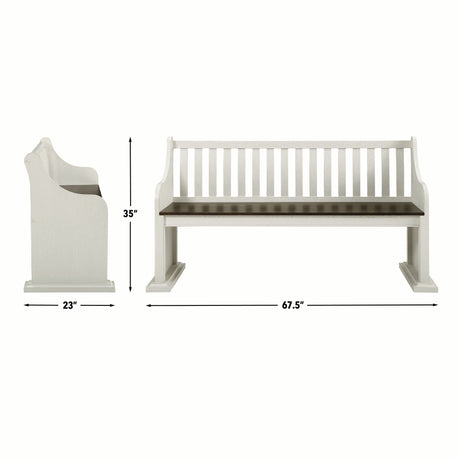 Joanna Bench with Back from Steve Silver - Luna Furniture