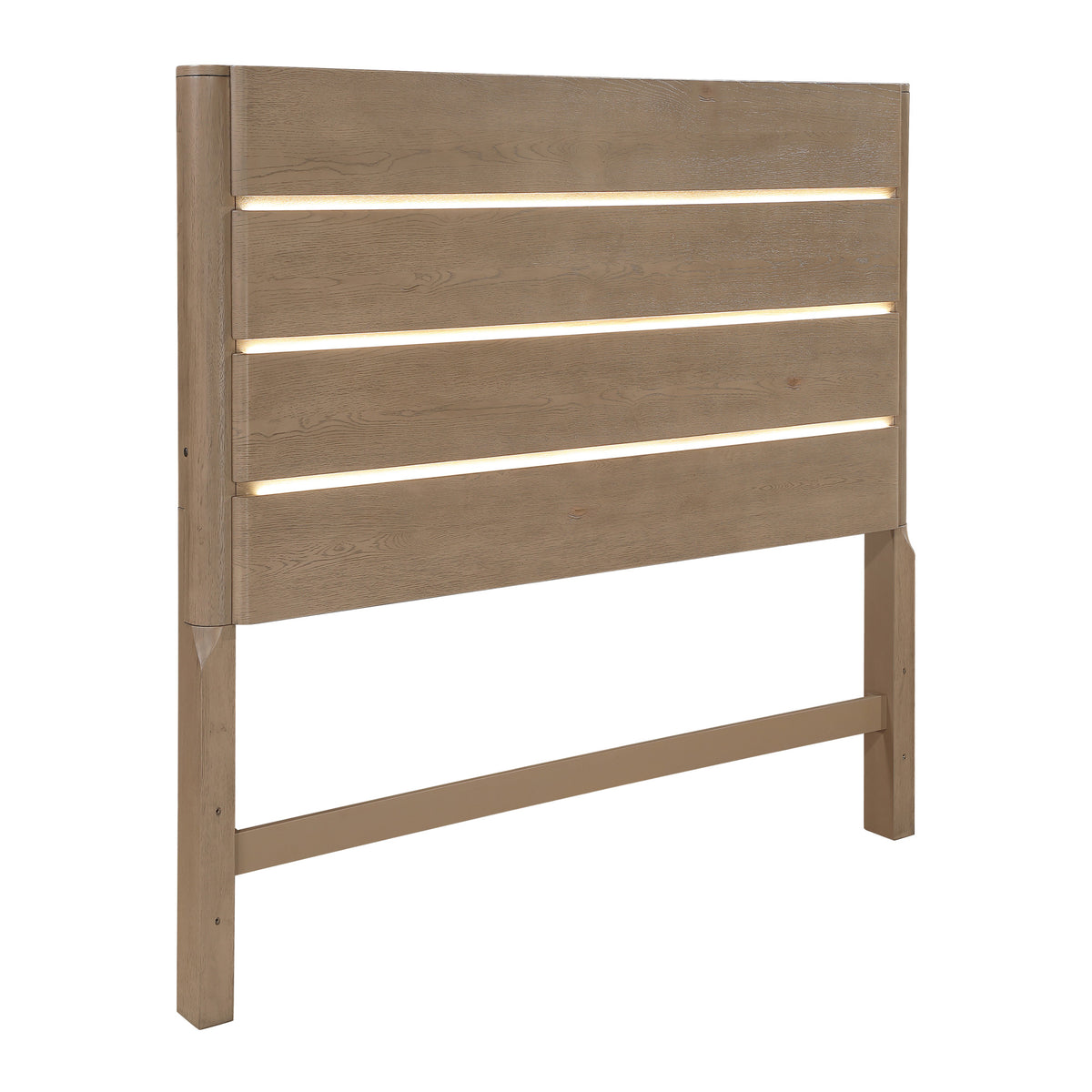 Theo Brown Queen Panel Bed with LED Strips from Steve Silver - Luna Furniture