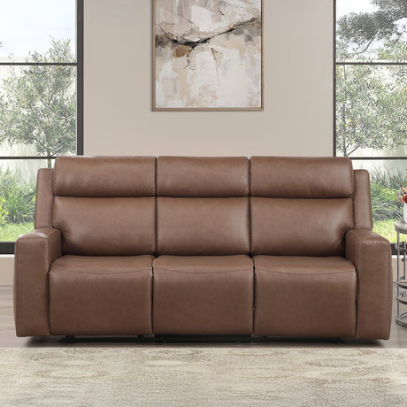 Barron Brown Manual Reclining Sofa from Steve Silver - Luna Furniture