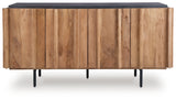 Quintavious Brown/Charcoal Accent Cabinet from Ashley - Luna Furniture