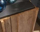 Quintavious Brown/Charcoal Accent Cabinet from Ashley - Luna Furniture