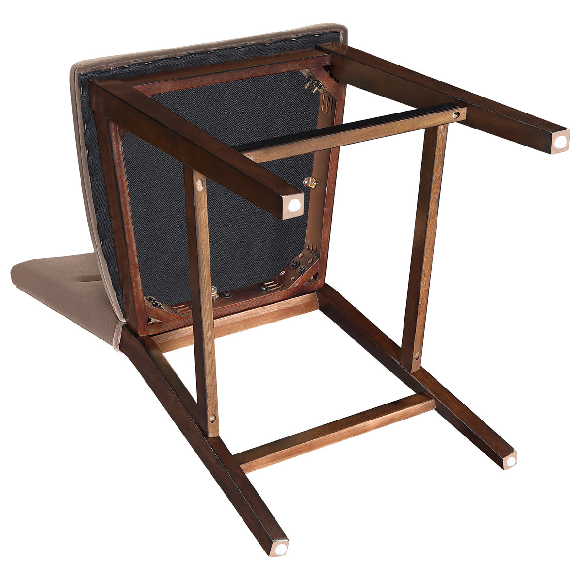 Zen 5-Piece Counter Set with Brown Velvet Counter Chairs from Steve Silver - Luna Furniture