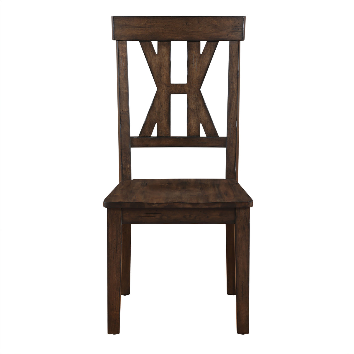 Auburn Burnished Dark Tobacco Side Chair, Set of 2 from Steve Silver - Luna Furniture
