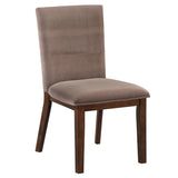 Zen 5-Piece Dining Set with Brown Velvet Chairs from Steve Silver - Luna Furniture