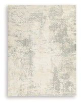 Raif Gray/White/Cream Large Rug from Ashley - Luna Furniture