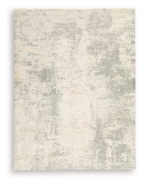 Raif Gray/White/Cream Large Rug from Ashley - Luna Furniture