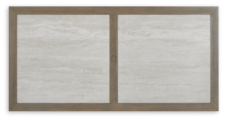 Rainier Ranch Outdoor Dining Table and 4 Chairs in Brown/Beige from Ashley - Luna Furniture