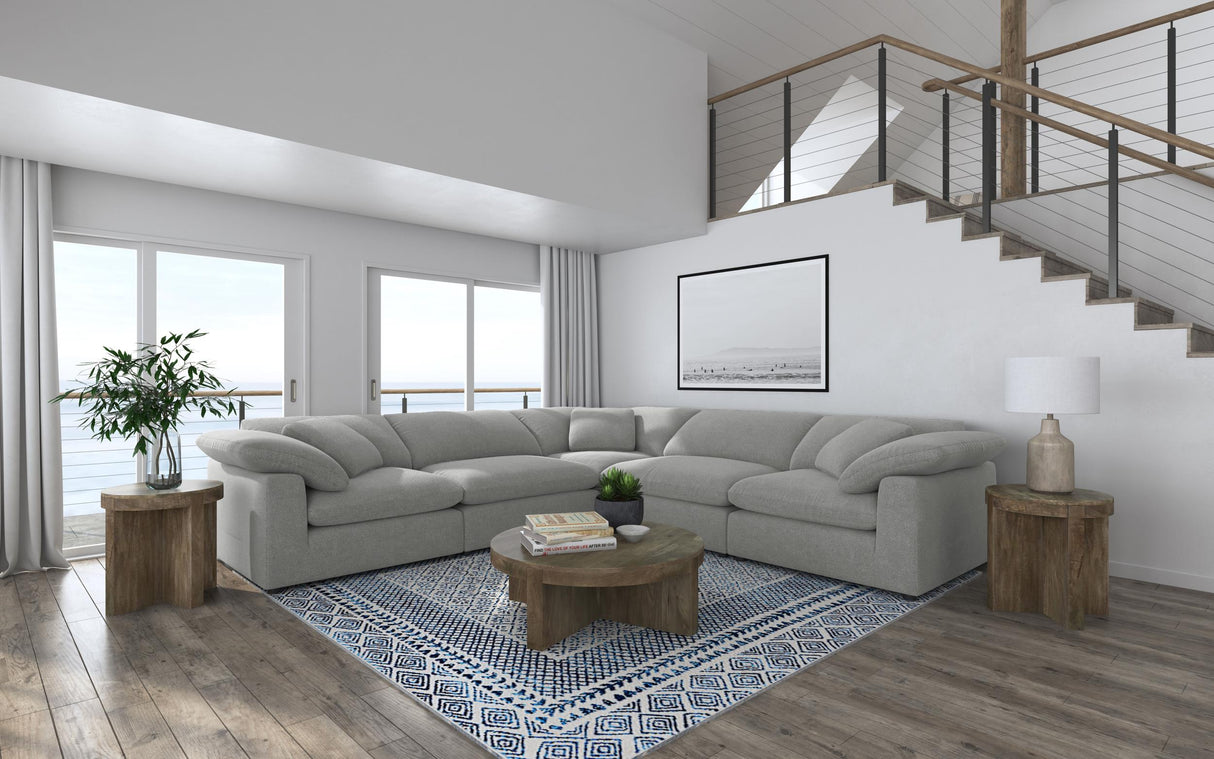 Raleigh 5-piece Boucle Upholstered Modular Sectional Grey from Coaster - Luna Furniture