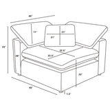 Raleigh 5-piece Boucle Upholstered Modular Sectional Grey from Coaster - Luna Furniture
