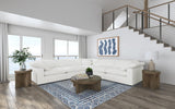 Raleigh 5-piece Boucle Upholstered Modular Sectional Ivory from Coaster - Luna Furniture