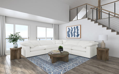 Raleigh Ivory 5-Piece Boucle Upholstered Modular Sectional from Coaster - Luna Furniture