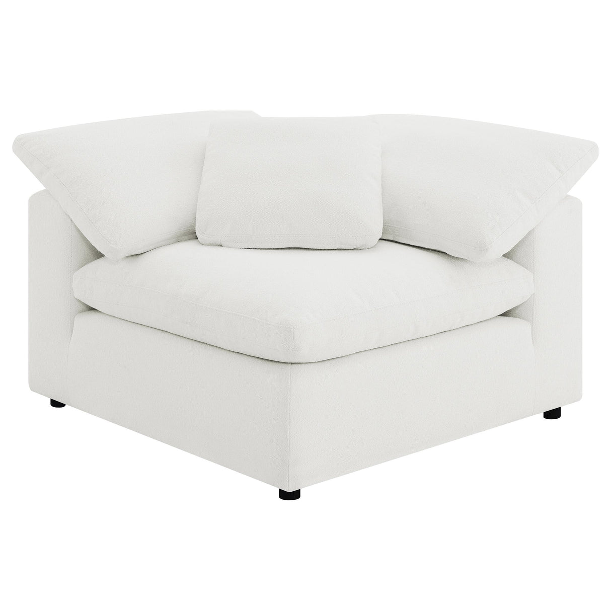 Raleigh 5-piece Boucle Upholstered Modular Sectional Ivory from Coaster - Luna Furniture
