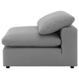 Raleigh Gray Boucle Upholstered Armless Chair from Coaster - Luna Furniture