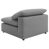 Raleigh Gray Boucle Upholstered Armless Chair from Coaster - Luna Furniture