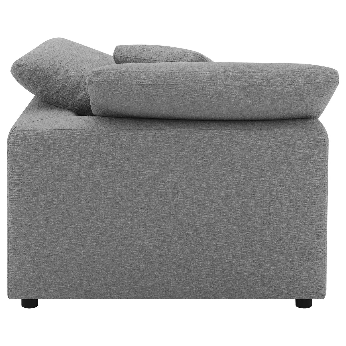 Raleigh Gray Boucle Upholstered Corner Chair from Coaster - Luna Furniture