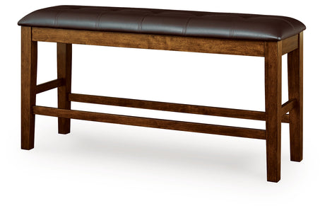 Ralene Medium Brown Counter Height Dining Bench from Ashley - Luna Furniture