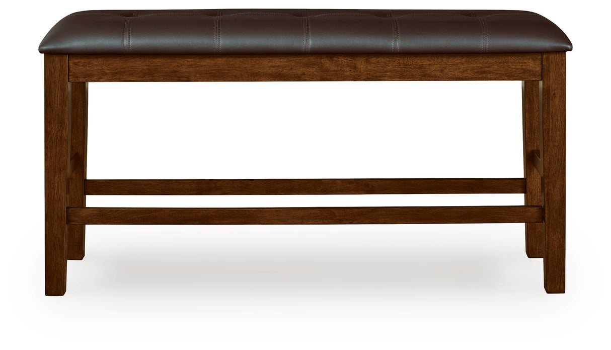 Ralene Medium Brown Counter Height Dining Bench from Ashley - Luna Furniture