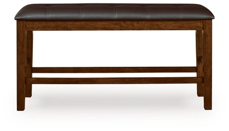 Ralene Medium Brown Counter Height Dining Bench from Ashley - Luna Furniture