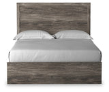 Ralinksi Queen Panel Bed with 2 Nightstands in Gray from Ashley - Luna Furniture