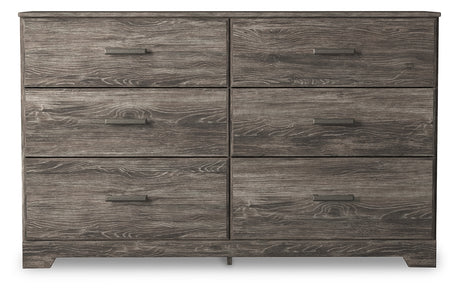 Ralinksi Queen Panel Bed with Dresser and 2 Nightstands in Gray from Ashley - Luna Furniture