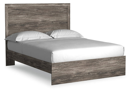 Ralinksi Queen Panel Bed with Mirrored Dresser and Nightstand in Gray from Ashley - Luna Furniture