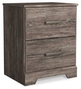 Ralinksi Queen Panel Bed with Mirrored Dresser and Nightstand in Gray from Ashley - Luna Furniture
