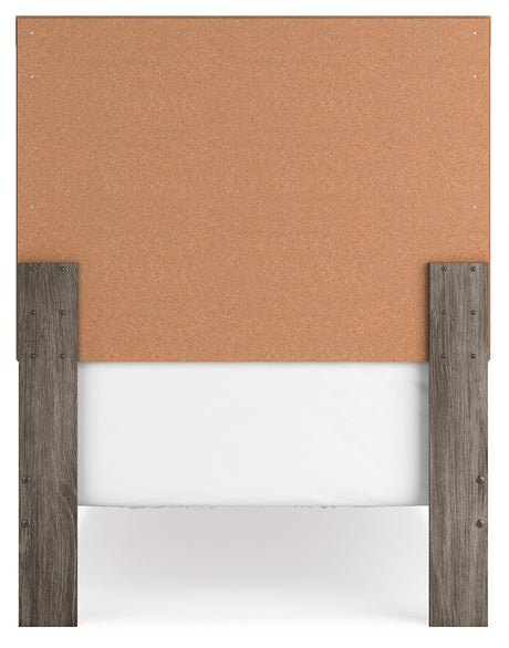 Ralinksi Twin Panel Bed with Dresser and 2 Nightstands in Gray from Ashley - Luna Furniture