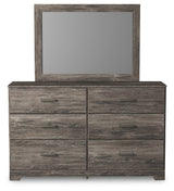 Ralinksi Twin Panel Bed with Mirrored Dresser and Chest in Gray from Ashley - Luna Furniture