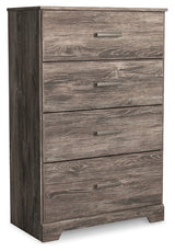 Ralinksi Twin Panel Bed with Mirrored Dresser and Chest in Gray from Ashley - Luna Furniture
