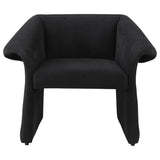 Ramsey Black Upholstered Sloped Arm Accent Chair from Coaster - Luna Furniture