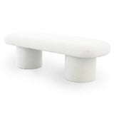 Randolph Ivory Boucle Bench from Midinmod - Luna Furniture