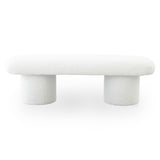 Randolph Ivory Boucle Bench from Midinmod - Luna Furniture