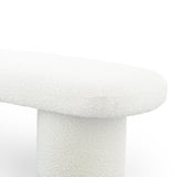 Randolph Ivory Boucle Bench from Midinmod - Luna Furniture