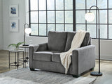 Rannis Pewter Twin Sofa Sleeper and Recliner from Ashley - Luna Furniture