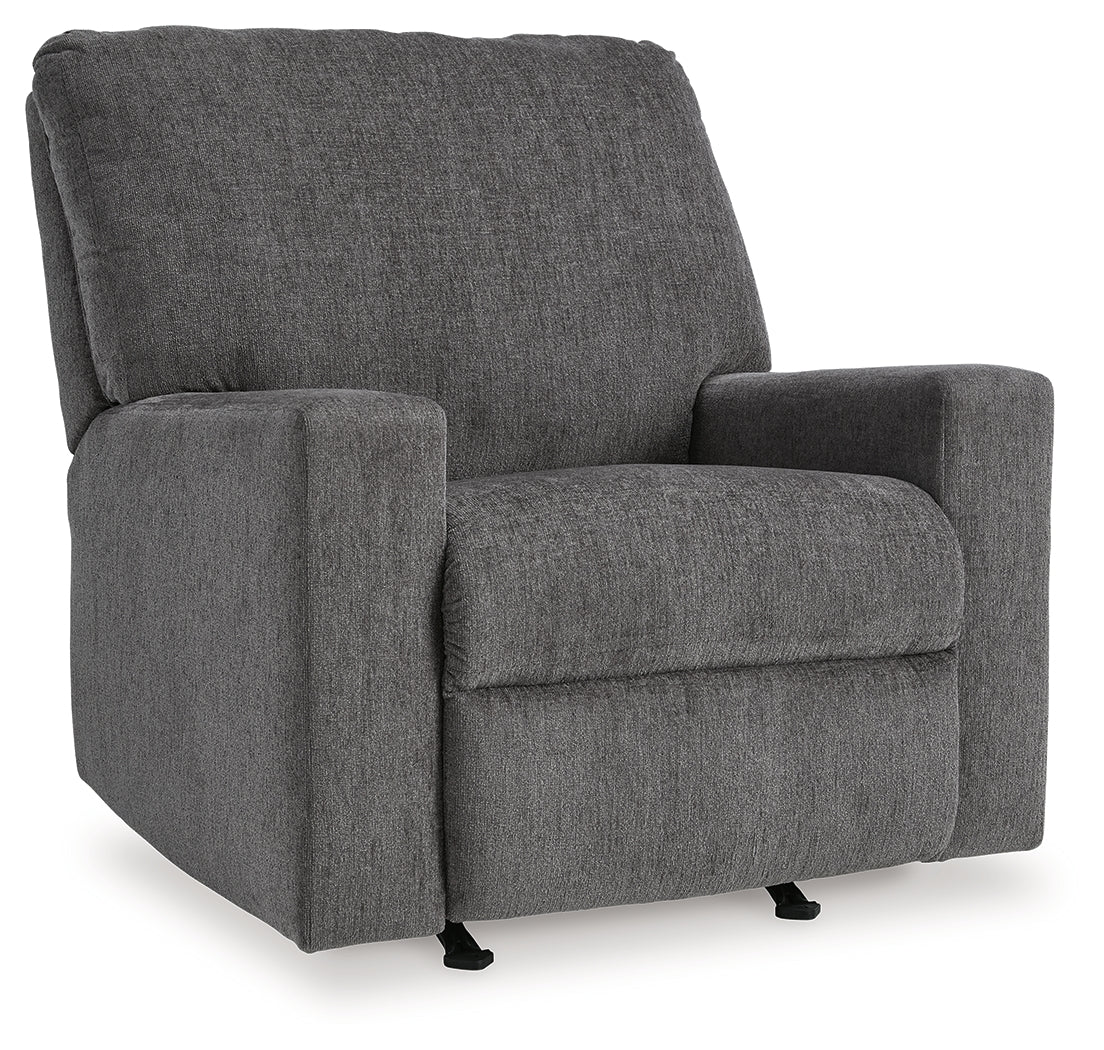 Rannis Pewter Twin Sofa Sleeper and Recliner from Ashley - Luna Furniture