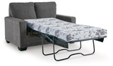 Rannis Pewter Twin Sofa Sleeper and Recliner from Ashley - Luna Furniture