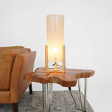 Rayna Table Lamp Oak and Natural from Ashcroft Furniture - Luna Furniture