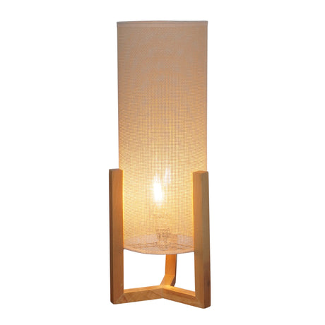 Rayna Table Lamp Oak and Natural from Ashcroft Furniture - Luna Furniture