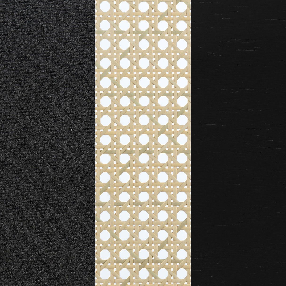 Rayo Black Rattan Cane Back Accent Chair with Padded Seat from Coaster - Luna Furniture