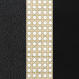 Rayo Black Rattan Cane Back Accent Chair with Padded Seat from Coaster - Luna Furniture