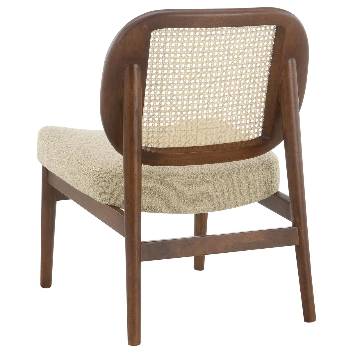 Rayo Camel Rattan Cane Back Accent Chair with Padded Seat from Coaster - Luna Furniture