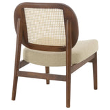 Rayo Camel Rattan Cane Back Accent Chair with Padded Seat from Coaster - Luna Furniture