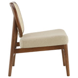 Rayo Camel Rattan Cane Back Accent Chair with Padded Seat from Coaster - Luna Furniture