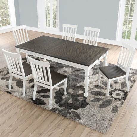 Joanna 64-80 inch Dining Table w/ 16″Leaf from Steve Silver - Luna Furniture