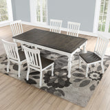 Joanna 6 Piece Bench Dining Set(Table, Bench with Back & 4 Side Chairs) from Steve Silver - Luna Furniture