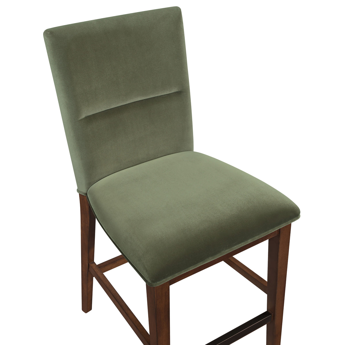 Zen Green/Mocha 5-Piece Counter Set with Green Velvet Counter Chairs from Steve Silver - Luna Furniture