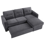 Noah Gray Flippable Convertible Storage Sleeper Chofa from Steve Silver - Luna Furniture