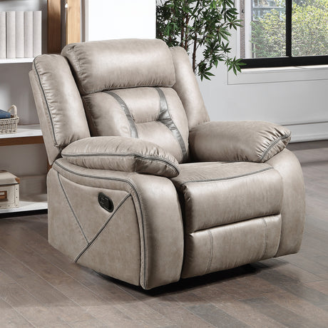 Tyson Gray Glider Recliner Chair from Steve Silver - Luna Furniture